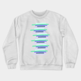 Paint watercolor ocean brushes Crewneck Sweatshirt